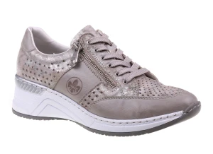 Półbuty Rieker N4327-80 metalic