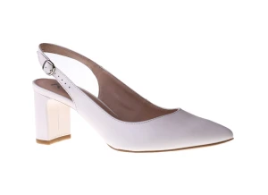 Czółenka z odkrytą pietą Ryłko 6KEM7_T4_6RP kremowy