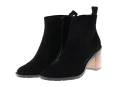 Botki welurowe Ryłko 7XY32_T_ __46 czarny_6085