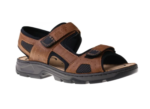 Sandały Rieker 26156-25 brown combination_6728