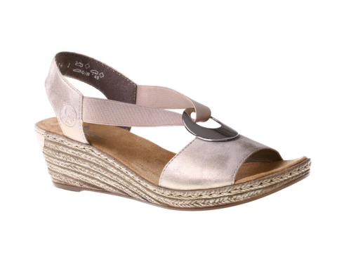 Sandały Rieker 624H6-60 beige_6759