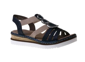 Sandały Rieker 679L4-16 blue