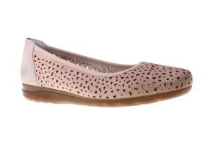 Baleriny Rieker L9365-61 beige