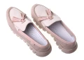 Mokasyny Nessi 23431 beż + róż_6960