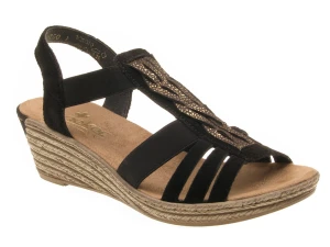 Sandały Rieker 62479-01 black