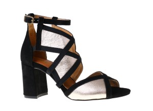 Sandały Maciejka 05181-25/00-5 złoty + czarny