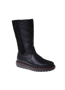 Kozaki damskie na płaskiej podeszwie Remonte D0U72-01 black