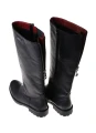Czarne kozaki damskie z ozdobnym zamkiem z tyłu Remonte R6576-01_7280