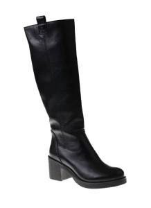 Czarne kozaki damskie na platformie Nessi 23515