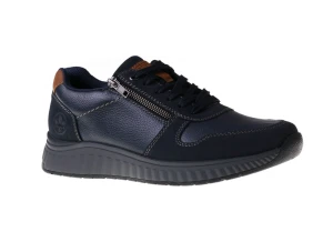 Granatowe półbuty męskie w sportowym stylu Rieker B0613-14