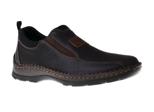 Brązowe wsuwane półbuty męskie Rieker 05363-25 _7325