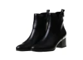 Czarne botki damskie na niskim obcasie Ryłko 5VY70_T_ _8V_7456