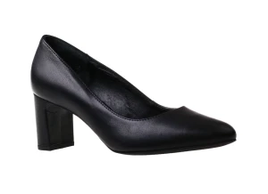 Czarne czółenka na słupkowym obcasie Ryłko 6Y200
