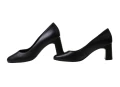 Czarne czółenka na słupkowym obcasie Ryłko 6Y200_7459