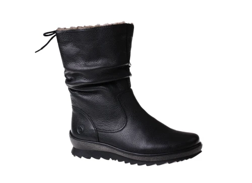 Czarne kozaki damskie na sportowym spodzie Remonte R8471-01_7541