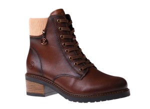 Brązowe botki damskie na niższym obcasie Remonte D1A70-22 brown