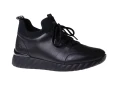 Sportowe półbuty damskie na płaskie podeszwie Remonte D5977-01 czarny_7590