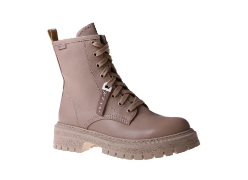 Klasyczne trzewiki damskie na lekkim spodzie Nessi 23560 beż 122_7620