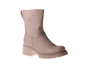 Beżowe botki na lekkim spodzie Nessi 23565