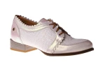 Sznurowane półbuty damskie Maciejka 06452-22/00-5 jasny beż