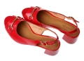 Sandały damskie na słupkowy obcasie Maciejka 06569-08/00-5 czerwony_7785