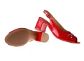 Sandały damskie na słupkowy obcasie Maciejka 06569-08/00-5 czerwony_7786