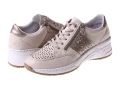 Sneakersy damskie na lekkiej podeszwie Rieker N4344-60 beige_7825