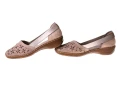 Wsuwane półbuty damskie Rieker 41356-60 beige_7844