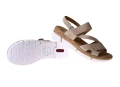 Sandały damskie na rzepy Rieker V2366-60 beige_7864