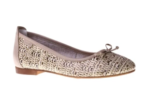 Beżowe baleriny Nessi 24625