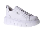 Białe sneakersy na grubej podeszwie Nessi 24690