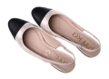 Baleriny z odkrytą piętą Ryłko L1ES5 czarny + złoty_8097