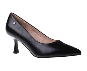 Czółenka skórzane na szpilce Maciejka K7527-01/00-1 czarny